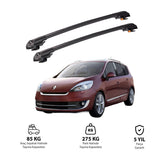 RENAULT GRAND SCENIC 2009-2016 TRX1 Thunder Carrier Barres transversales pour galerie de toit de voiture, 2 barres